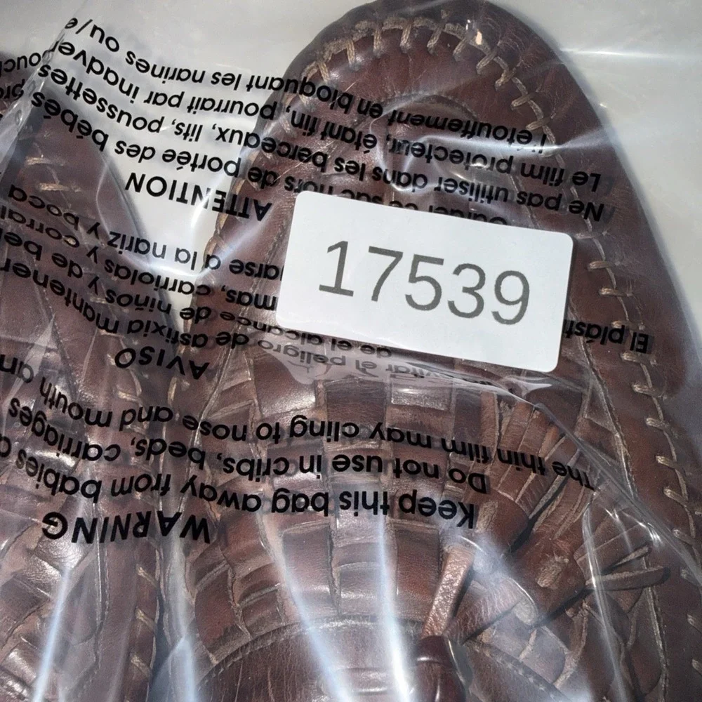 Nordstrom Brown Leather Tassel Loafers, Italy, , Size 14 D EXCELLENT